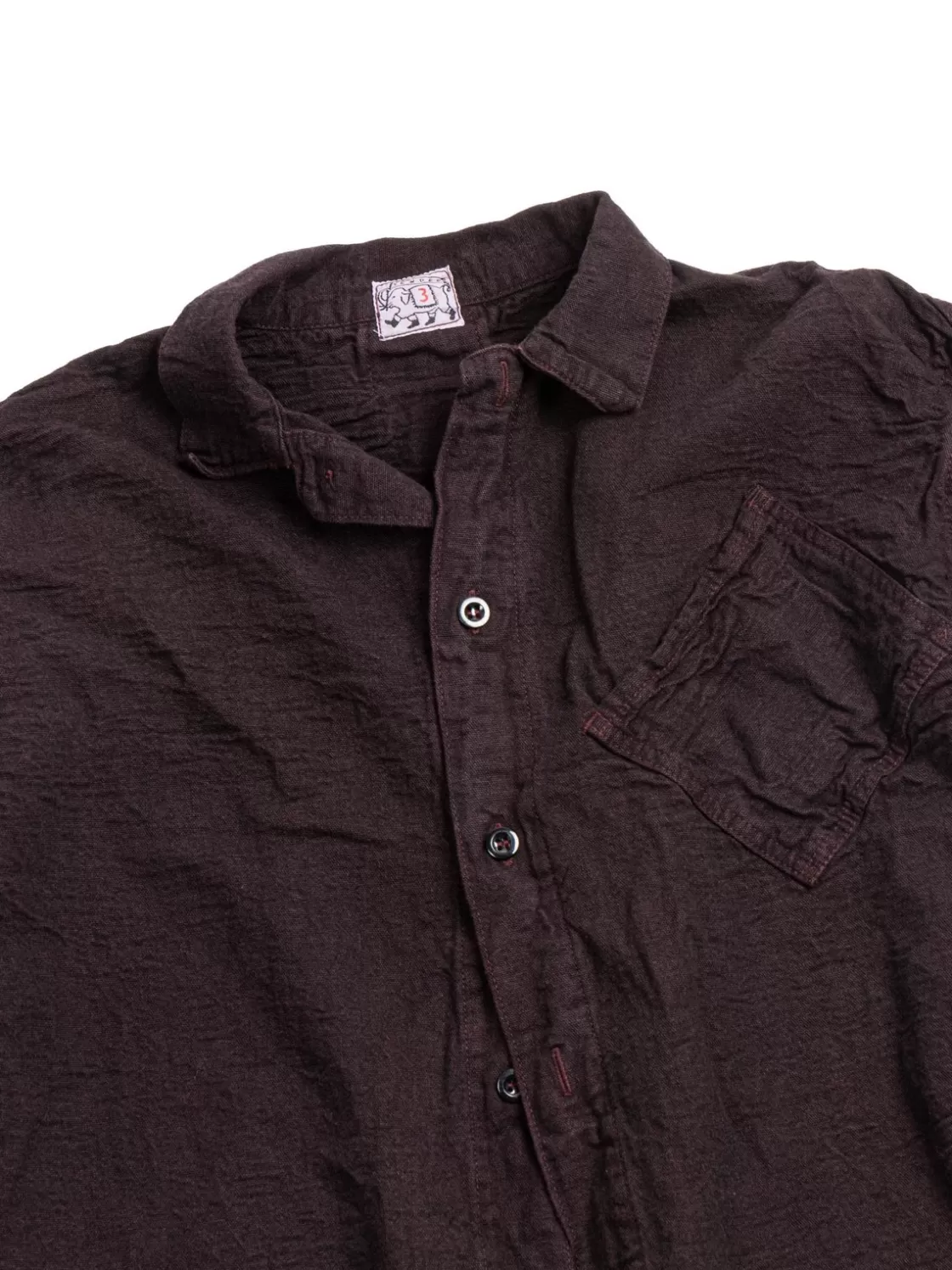 Tender Co ARGYLE CHEST POCKET SHIRT INDIGO CHAMBRAY COTTON TOTE CLOTH HADAL LIBRARY Cheap