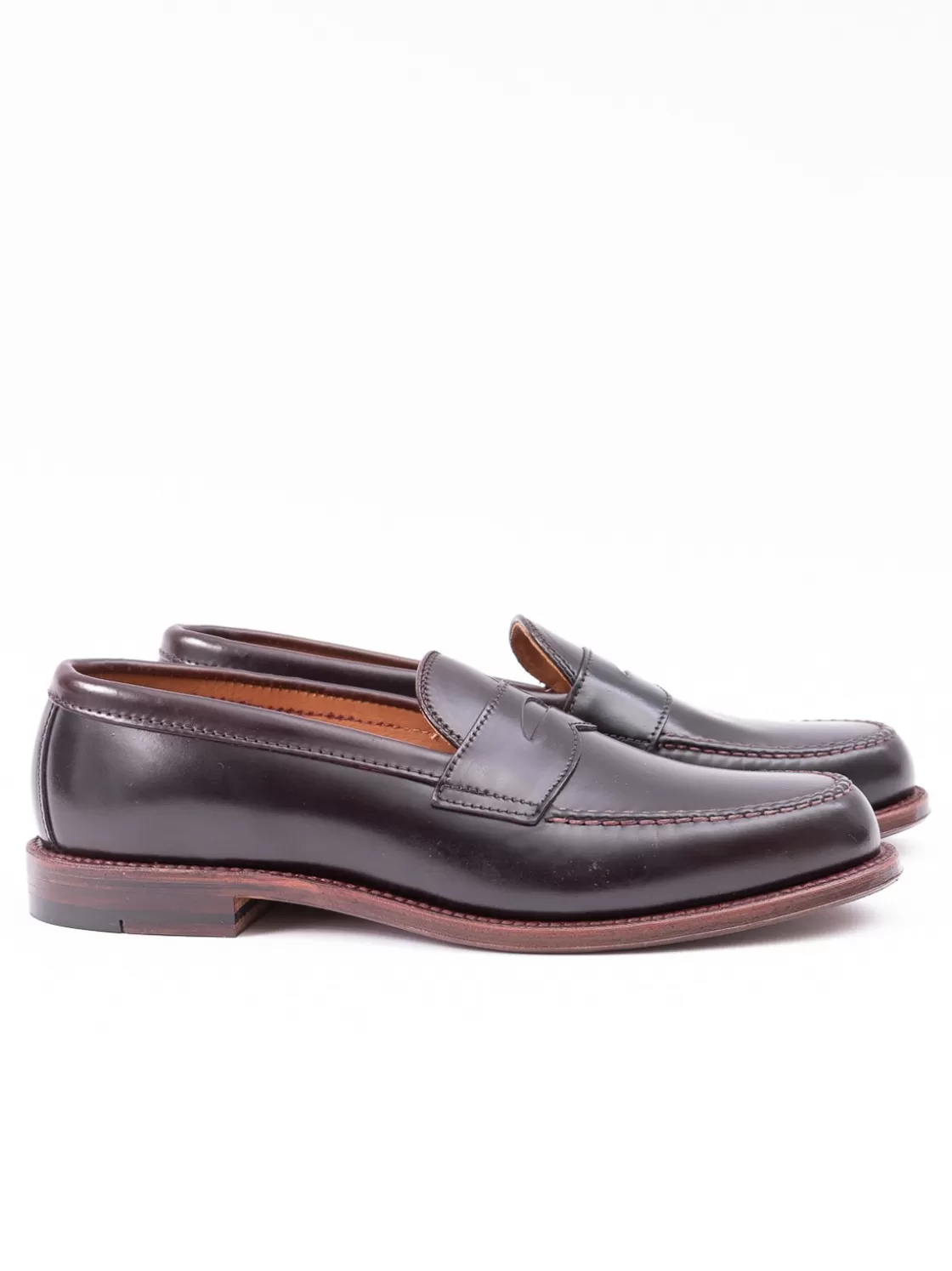 Alden for The Bureau Color 8 Cordovan Leisure Handsewn Moccasin Best Sale