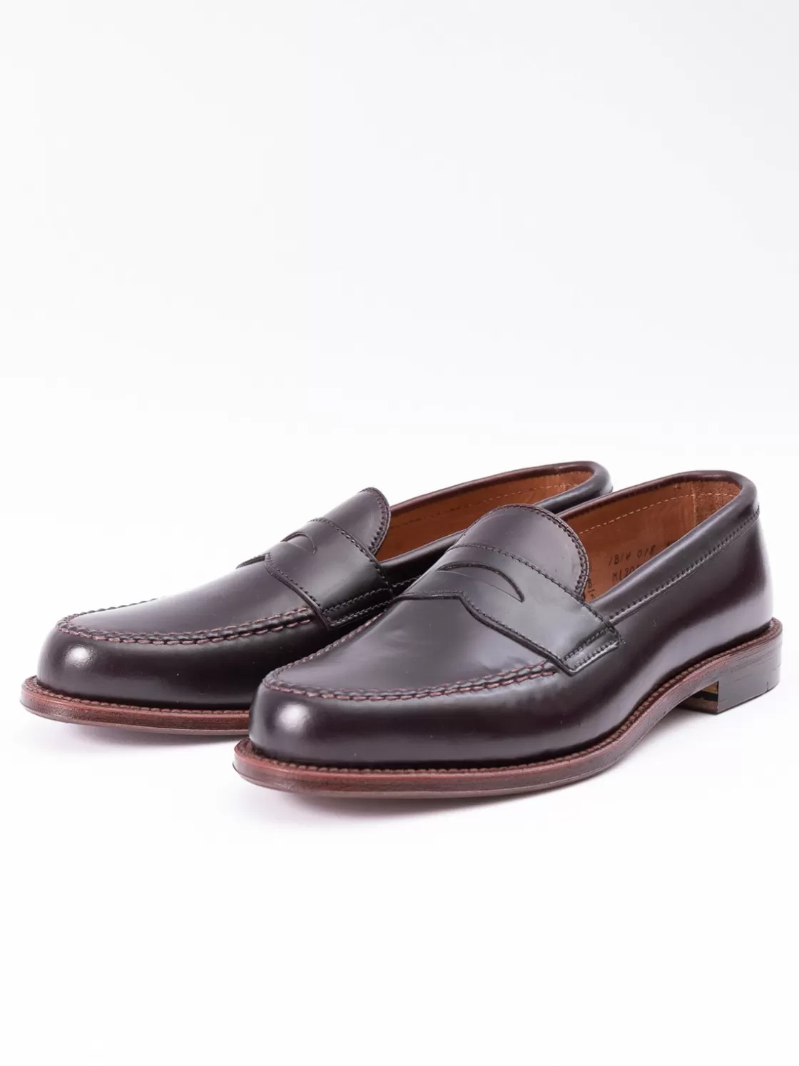 Alden for The Bureau Color 8 Cordovan Leisure Handsewn Moccasin Best Sale