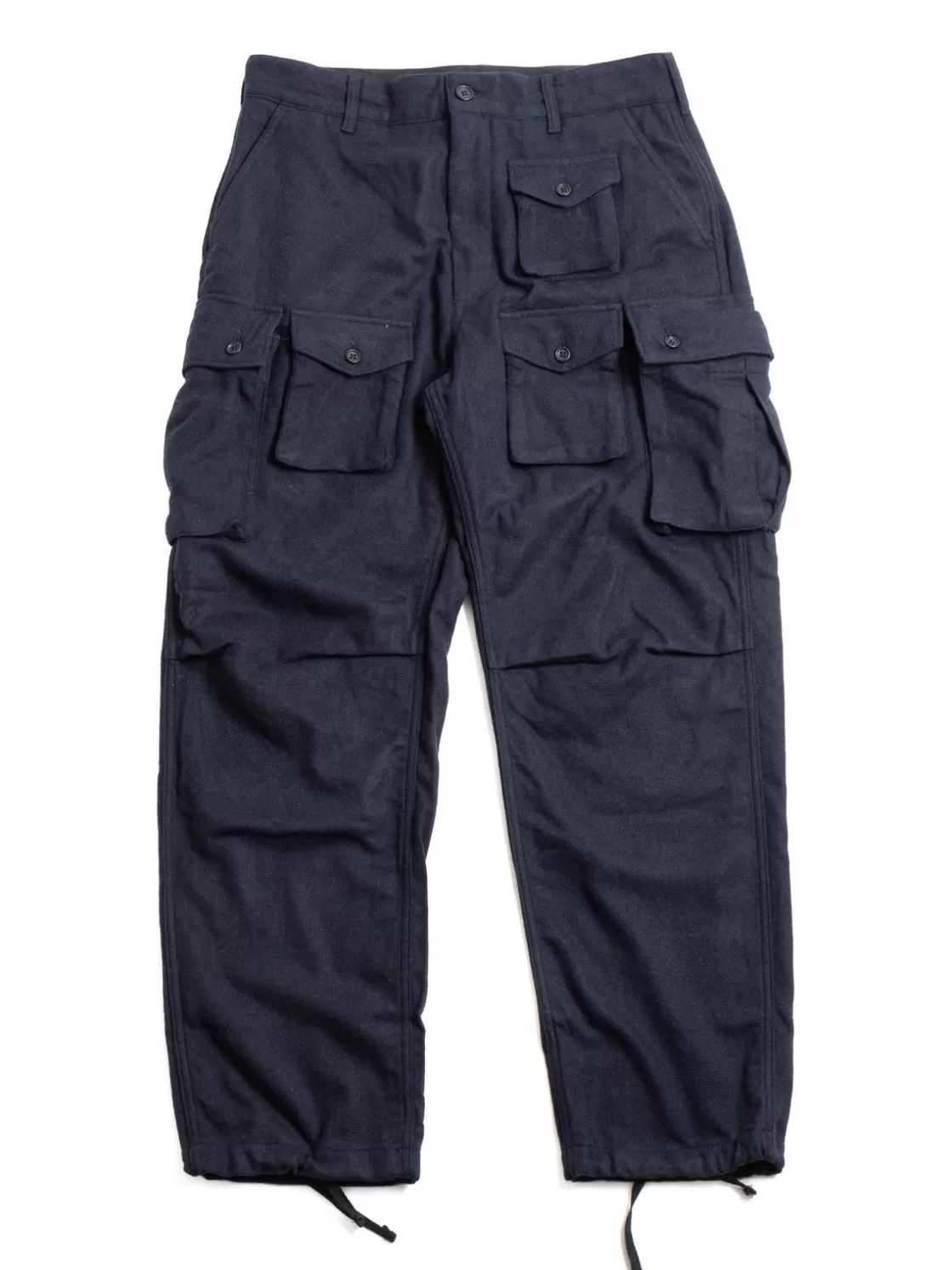Engineered Garments FA PANT NAVY SOLID POLY WOOL FLANNEL Cheap
