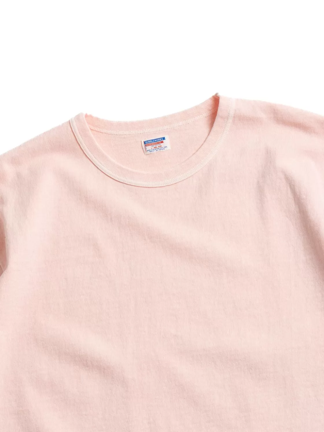DUBBLE WORKS LOT 37001PD HEAVY S/S PIGMENT DYED TEE PINK Store