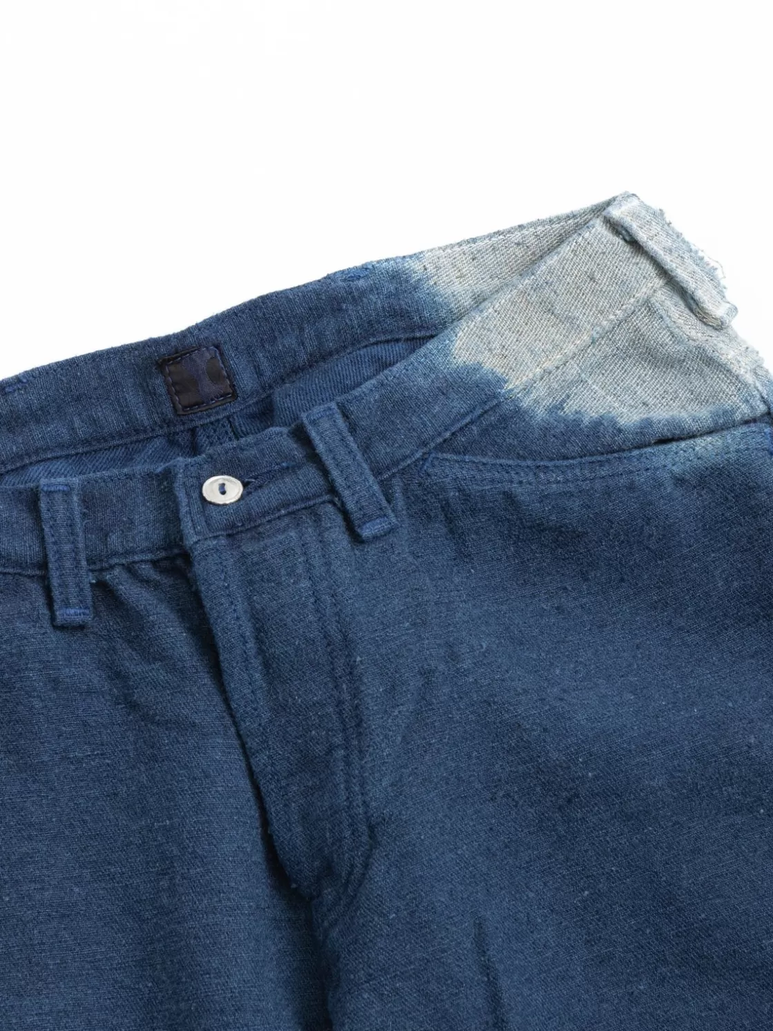 Tender Co TYPE 130 TAPERED HEMP–WOOL–COTTON BULL DENIM ACHILLES’ HEEL INDIGO DYED Best