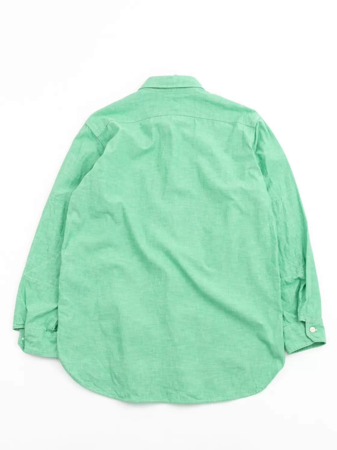 Engineered Garments For The Bureau WORK SHIRT GREEN CHAMBRAY JAPANESE NARROW LOOM (TBB EXCLUSIVE) Cheap